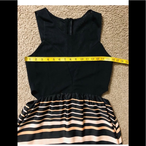 Like Mynded Dress size M Colourful Summer Mesh Maxi Boho Asymmetric Hem striped - Picture 9 of 14